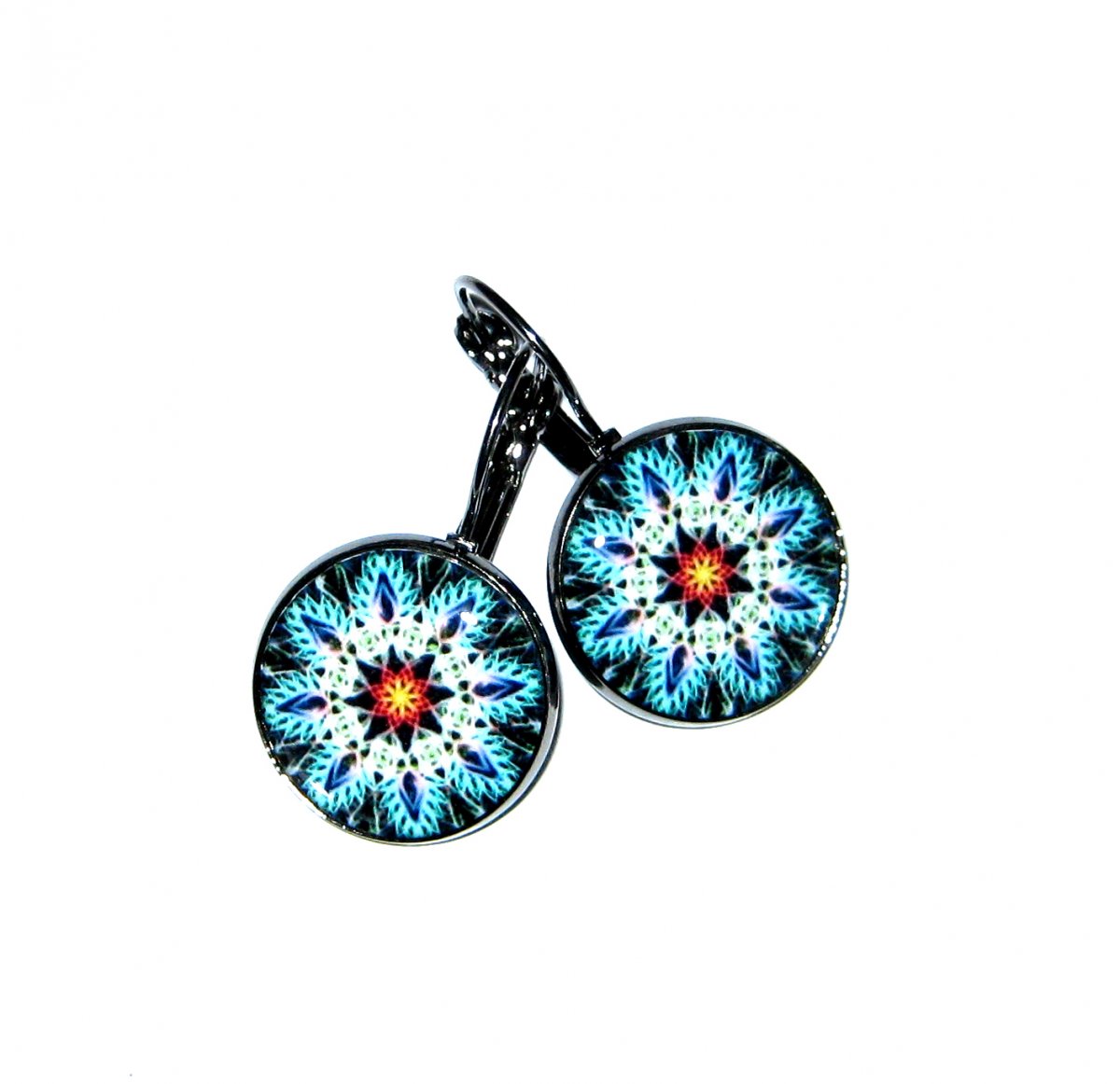 Náušnice...Mandala Oktogramu.