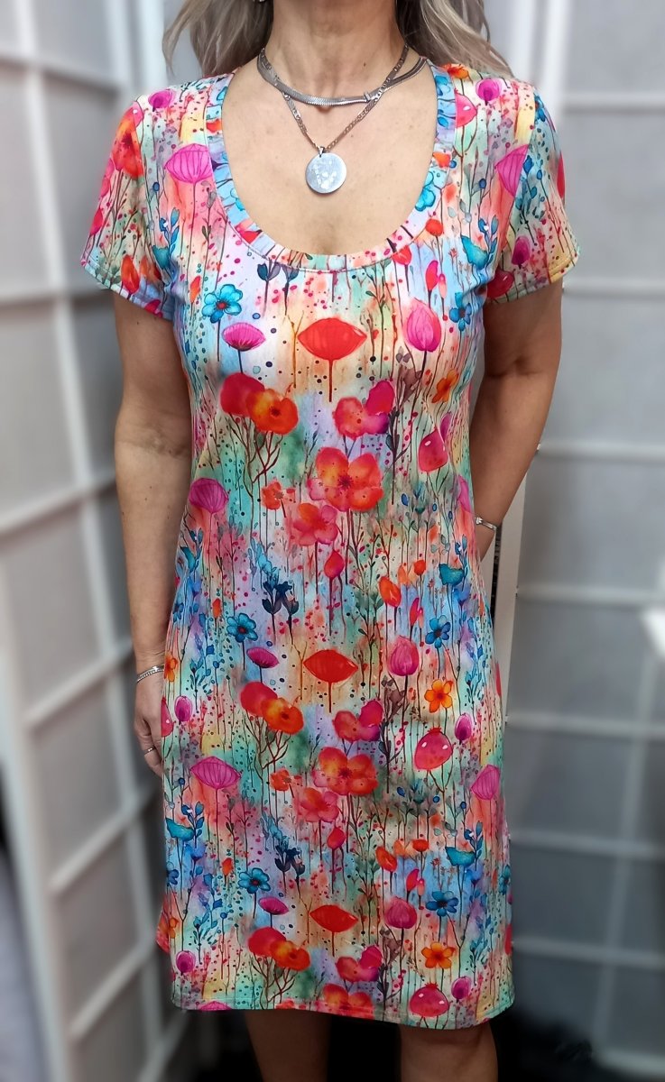 Šaty - vlčí máky (bavlna)