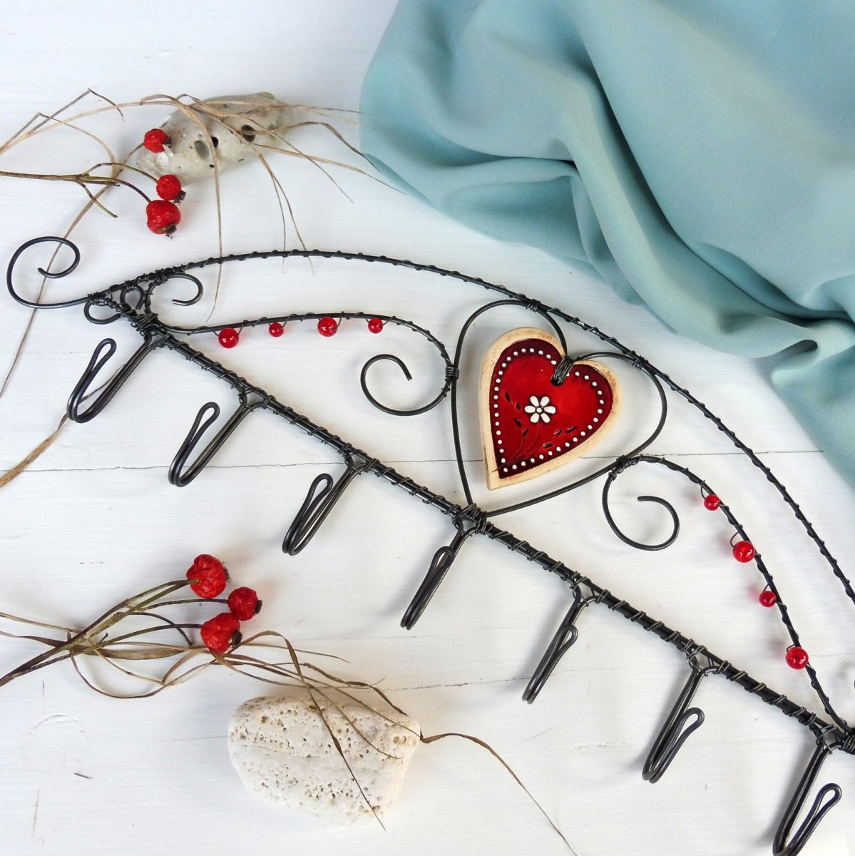 Věšák se srdíčkem