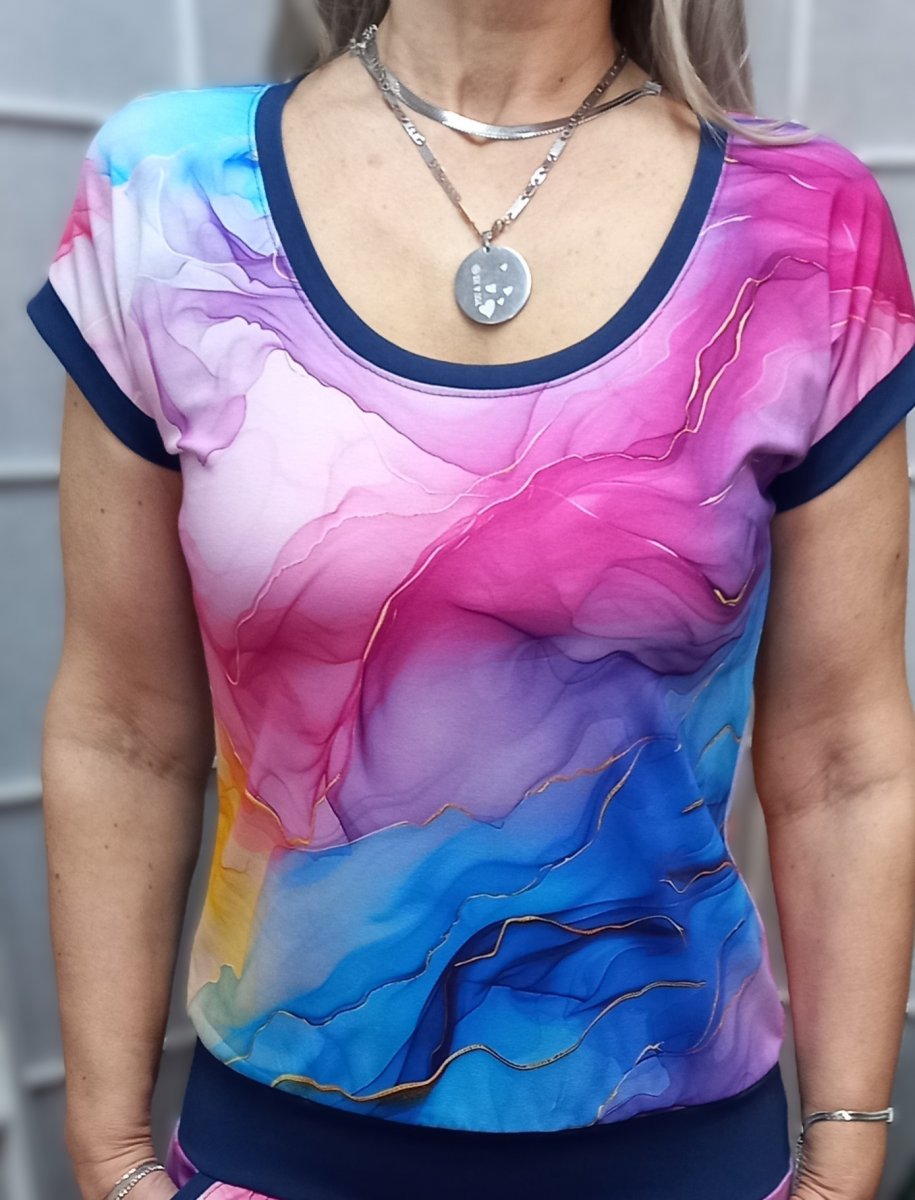 Tričko - duhový dým (bavlna)