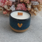 Svíčka hrníček srdíčko