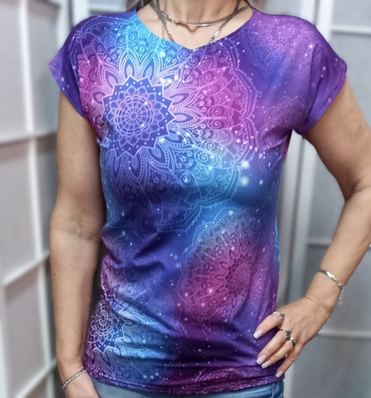 Tričko - mandaly (viskóza)  velikost 2XL *S*L*E*V*A*