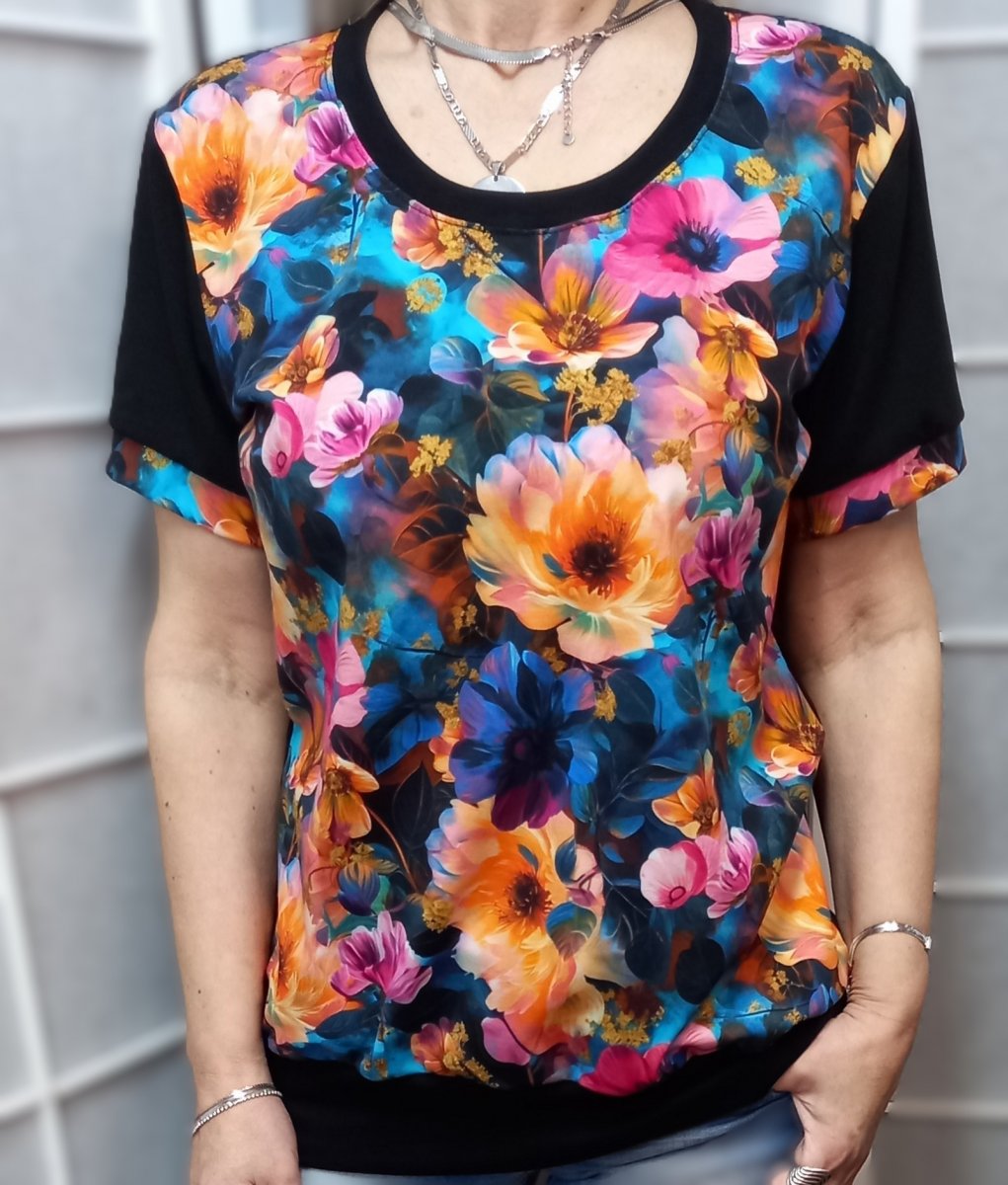 Tričko - květy (bavlna)