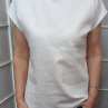 Halenka z přírodního lnu - barva bílá (velikost 2XL a 3XL)