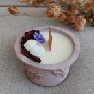 Svíčka beton růžová