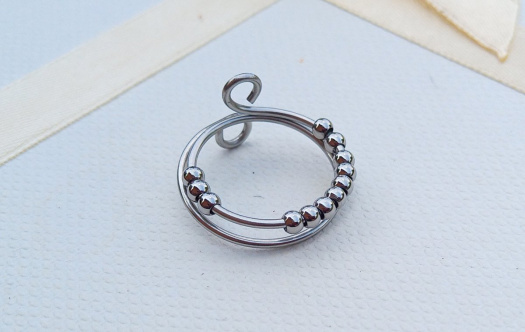 Antistresový prsten z chirurgické oceli