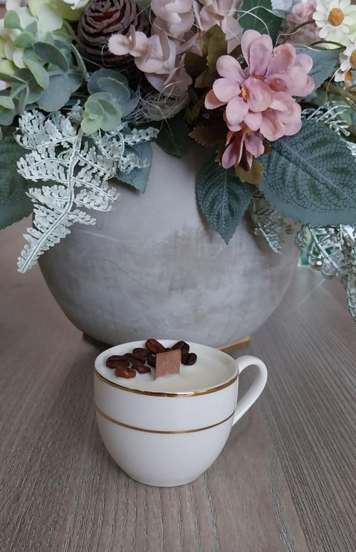 Svíčka espresso hrníček
