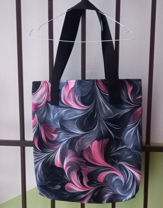 TAŠKA z kočárkoviny - Šedé vlny