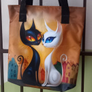 TAŠKA z kočárkoviny - Kočičí láska