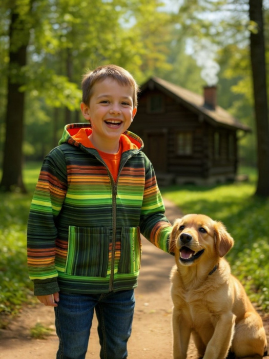 Dětská softshellová bunda zelená