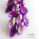 Náušnice Ametystový Lesk