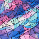 Pružný úplet s geometrickým vzorem - Tamara