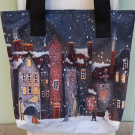 TAŠKA z kočárkoviny - Zima v městečku