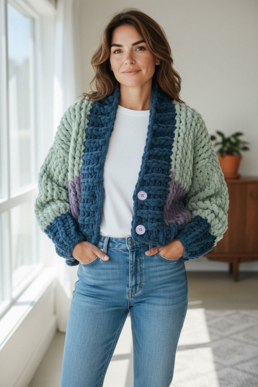 Dámský svetr Hrášek - M