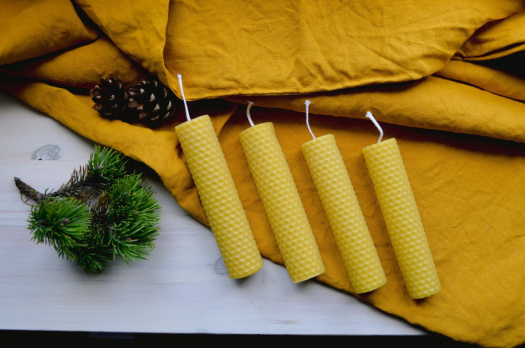 Adventni sada svíček od Včeliček... 13,5 x 3 cm