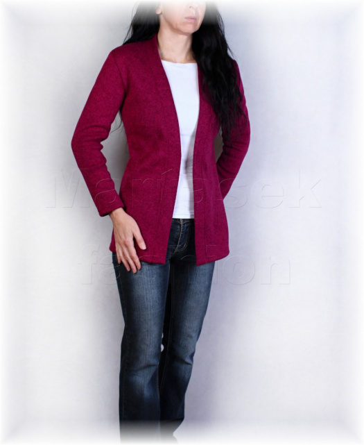 Kabátek hřejivý bez zapínáním (více barev)