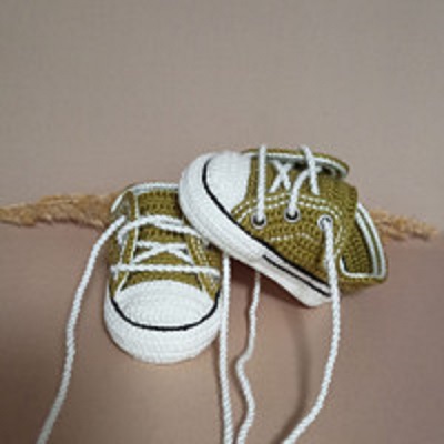 Háčkované tenisky - 9 cm