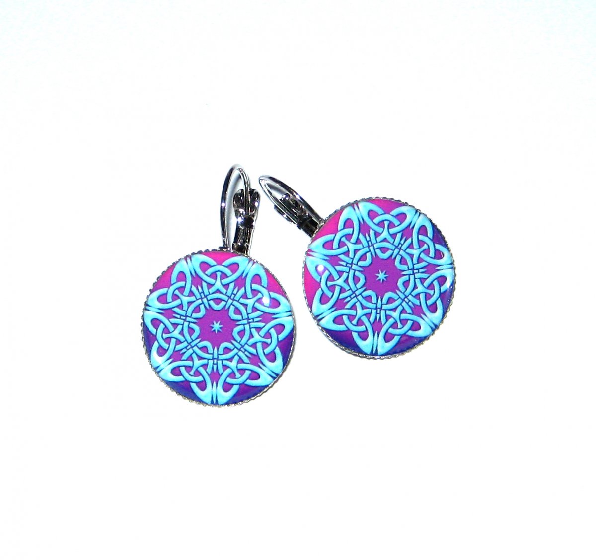 Náušnice...Mandala , Sedm Keltských uzlů.