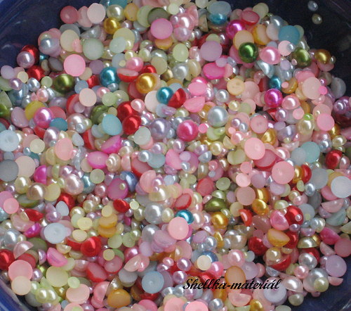 1550.Akrylové kabošony/ mix/ 3g