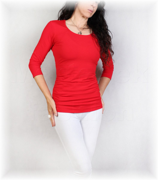 Triko s řasením v pase vz.965-více barev