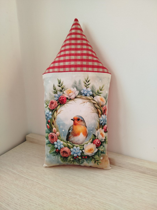 Dekorační polštářek domeček