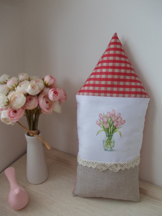 Dekorační polštářek domeček