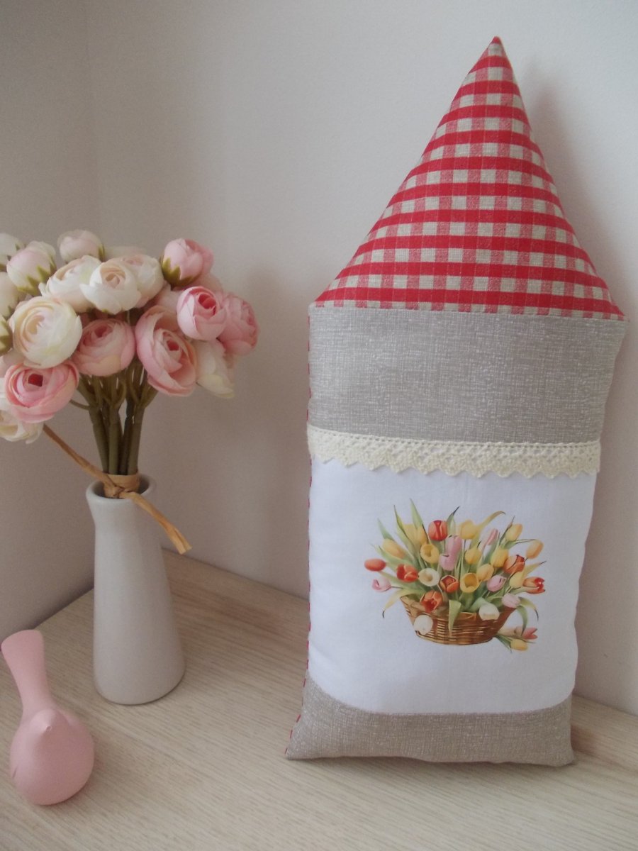 Dekorační polštářek domeček