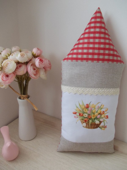 Dekorační polštářek domeček