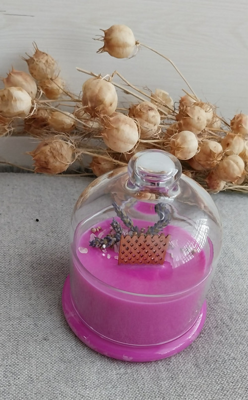 Svíčka růžová levandule