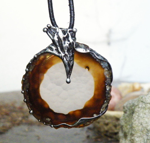 Duše stromu...(achát plátek)