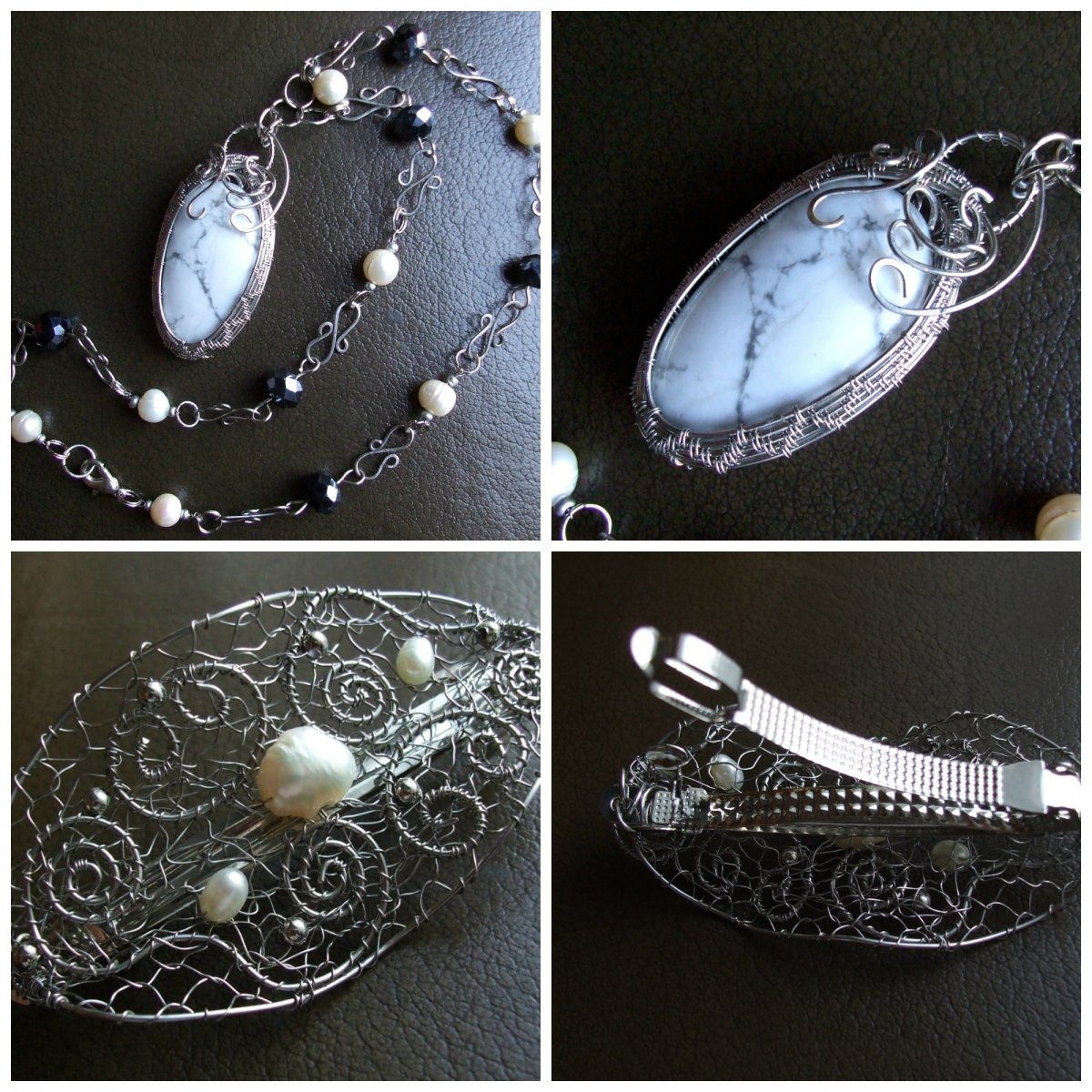 Souprava s říčními perlami, zvýhodněno.