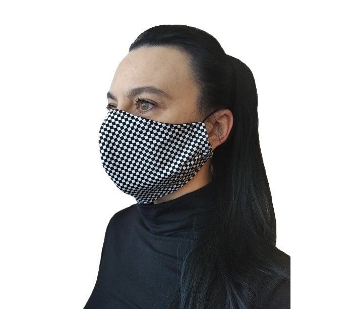 Rouška - šachovnice 