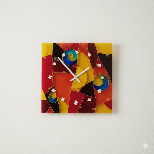 Geometrie slunce- skleněné hodiny 