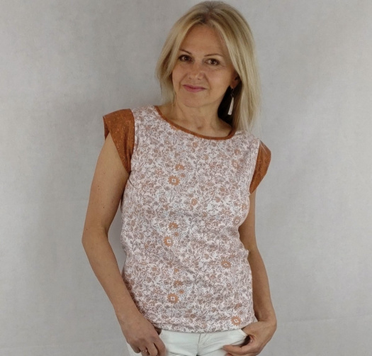 Tričko s rukávky romantické