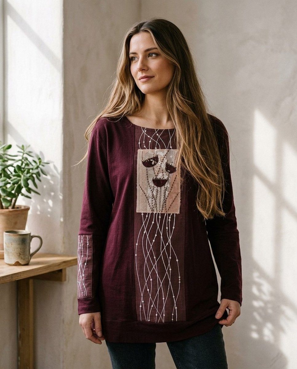 FUCHSIOVÁ (XL/XXL) - mikina, tunika