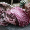 Šál fialkovo-hnědo-černý, 180x100 cm