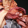 Šál fialkovo-karamelový, 180x90 cm,velký