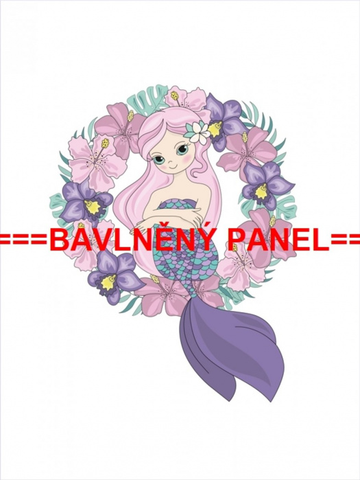 Velký bavlněný panel 75x100cm PEŘ 15