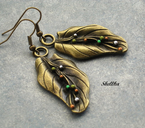 Náušnice ,,EXOTIC LEAVES,,2