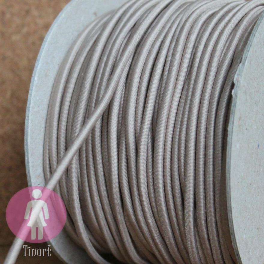 Pruženka/gumička: 2 metry x Ø 3 mm - Francouzská hnědá