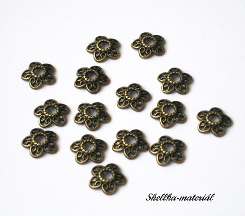 1603.TIB.Kaplíky/ 12x11,5 mm/ 10 kusů