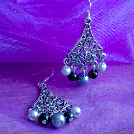 Černošedé visací náušky