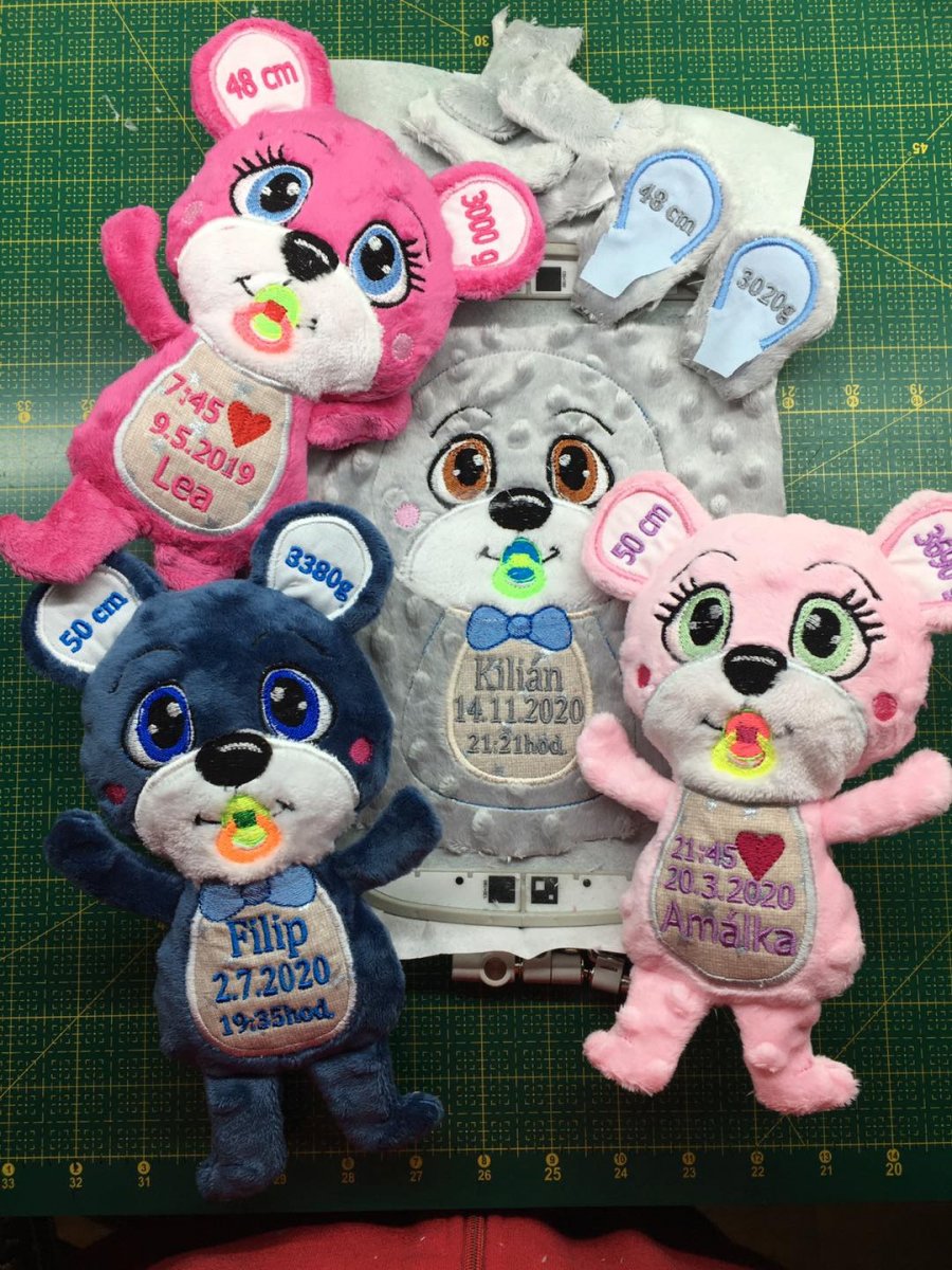 Medvídek k narození miminka