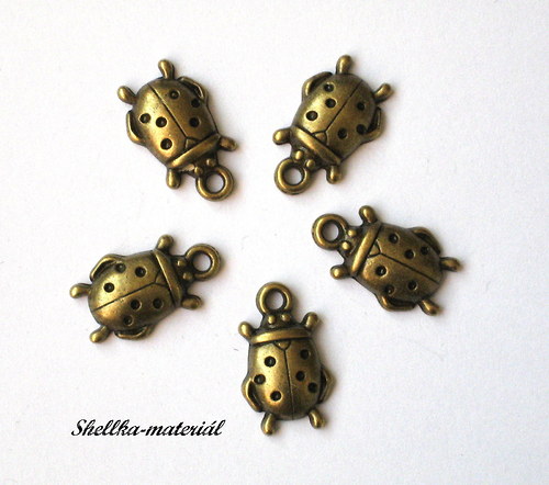 1623.Beruška/ 17,5x11mm/ 10 kusů