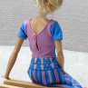 Modrorůžové šatičky pro Barbie
