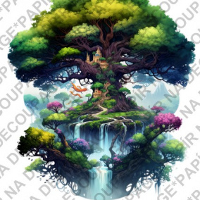 Soft papír A4 pro tvoření - Strom fantasy  - KBS1630