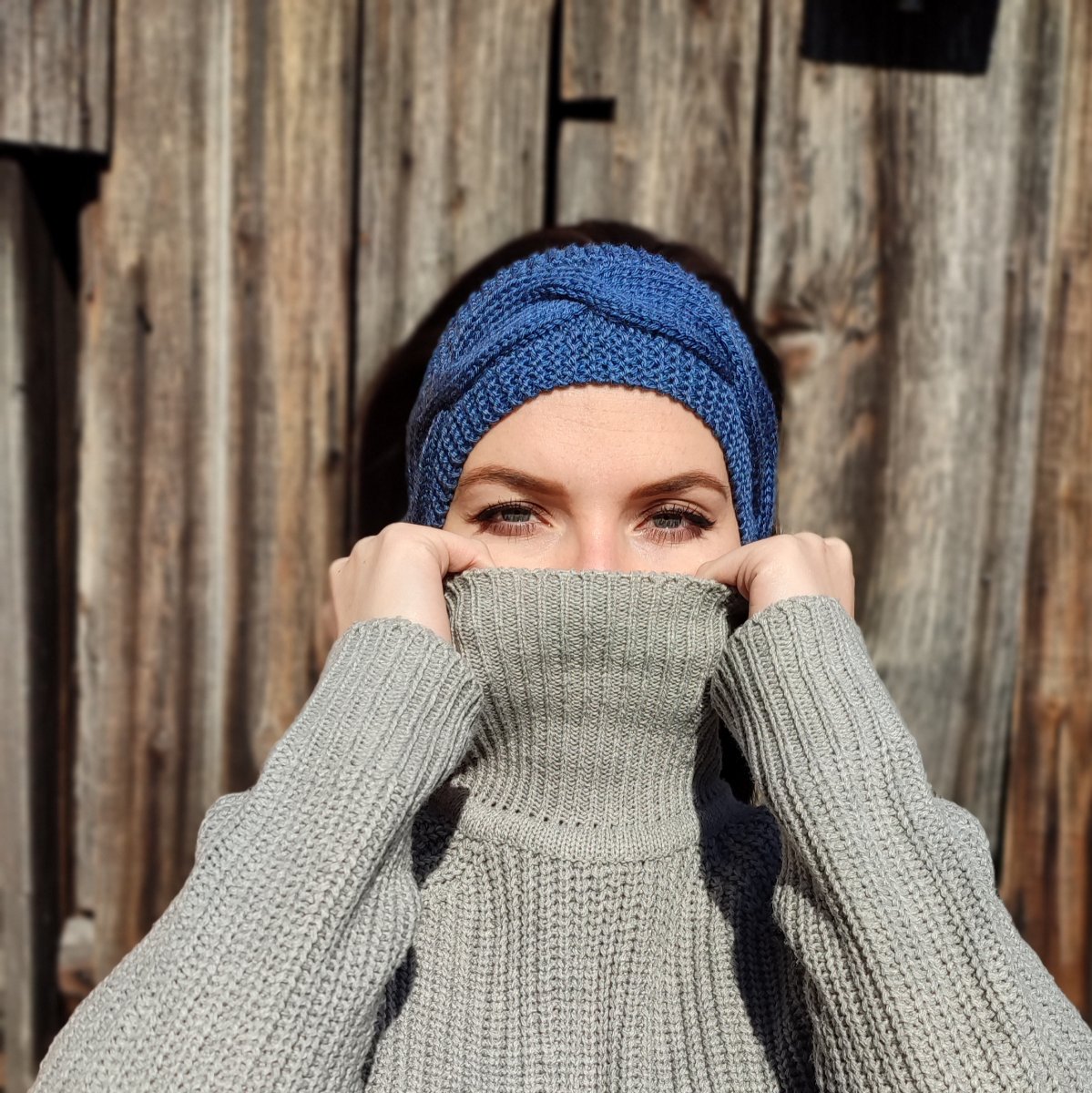 Čelenka dámská modrošedá