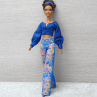 Maxi kalhoty a top pro Barbie