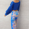 Maxi kalhoty a top pro Barbie