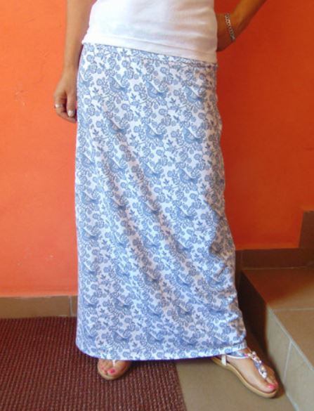 Dlouhá sukně ptáčci S - XXL